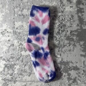 TIE DYE BLUE PINK WOMEN Fun Sock NEW